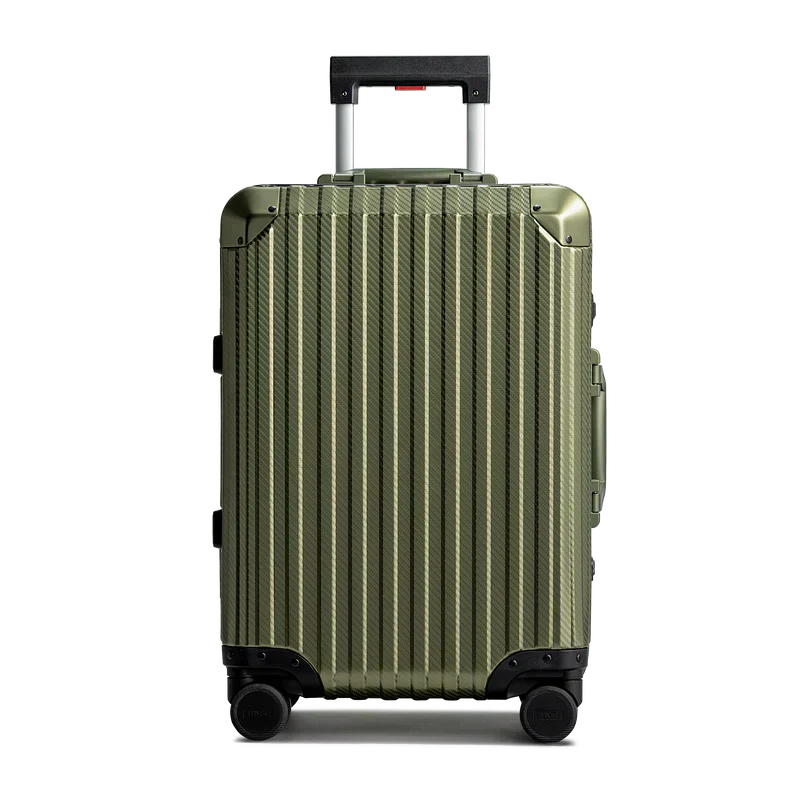 Treva Suitcase Aluminum Dark Green