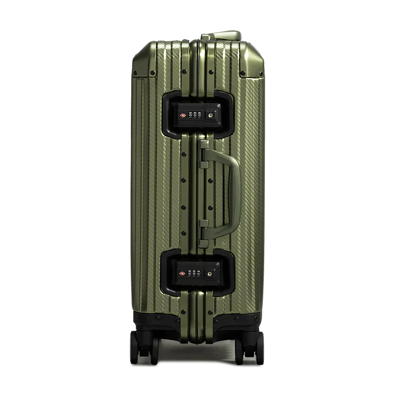 Treva Suitcase Aluminum Dark Green